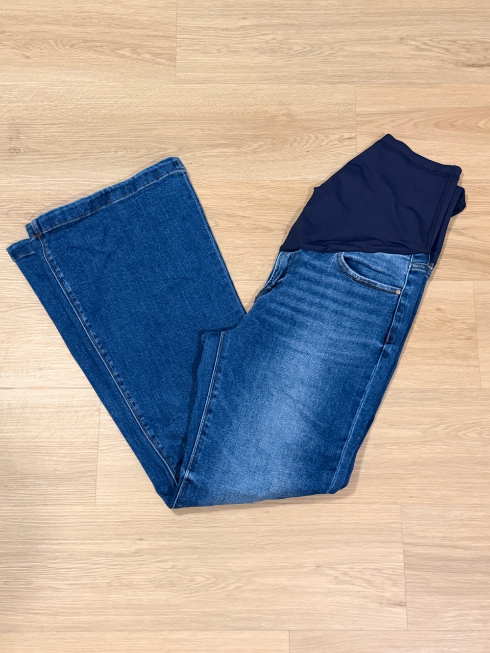 Pinkblush Light Blue Denim Jacket with Contrast Stitching